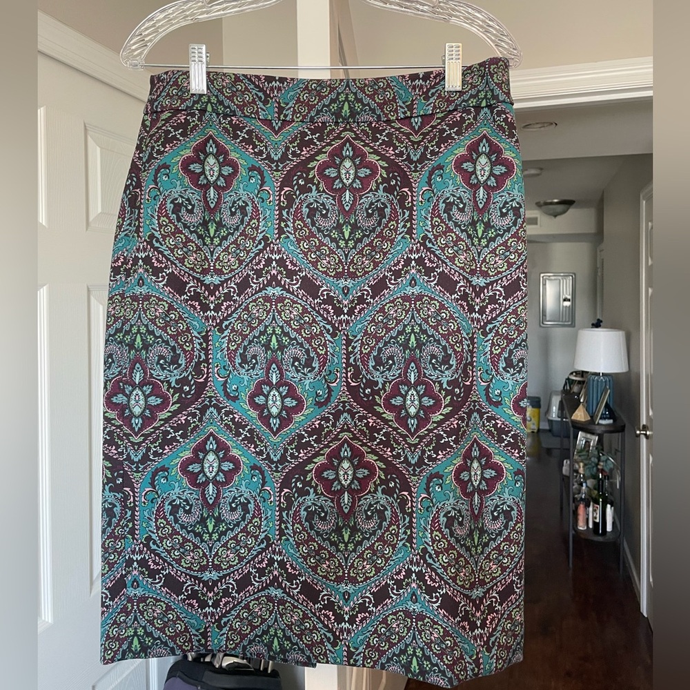 Talbots jacquard skirt